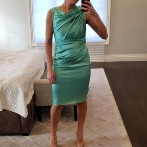 NWT WOMEN'S SUZI CHIN TEAL COCKTAIL DRESS